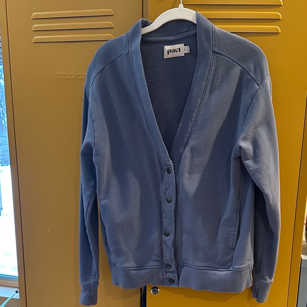 Pact Snap-button Sweatshirt Cardigan